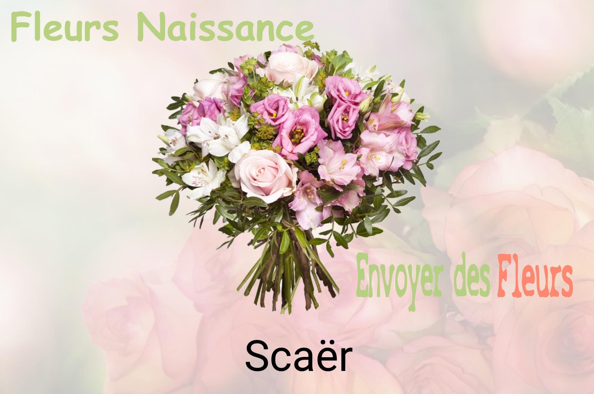 Bouquet de fleurs de naissance livré à Scaër